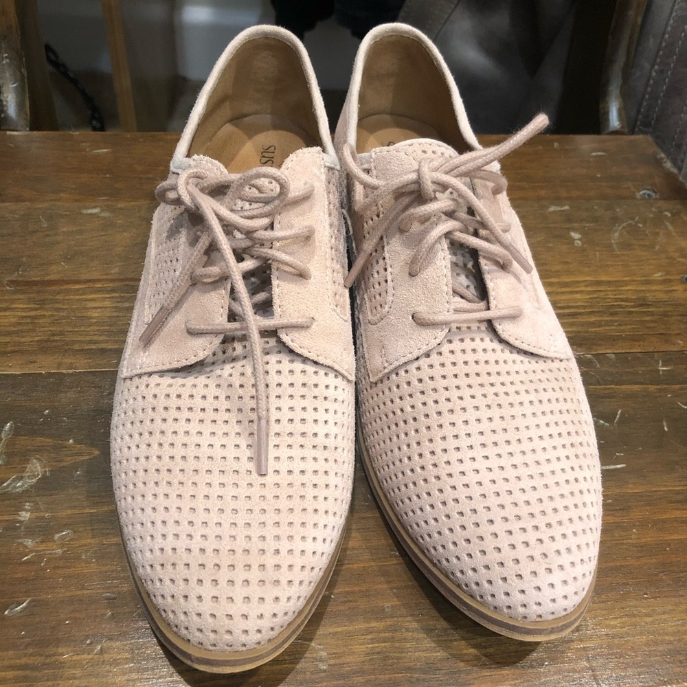 Blush Suede Loafers